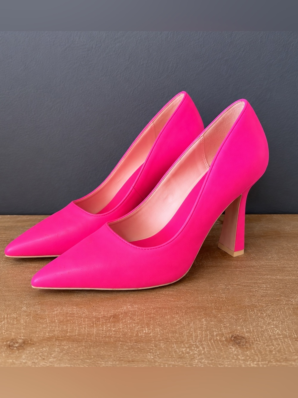 Call It Spring Neon Pink Pumps Size 8 | Barbiecore Pointed Toe Heels | Y2K